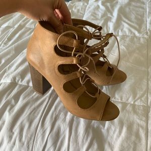 Nude Block Heels 6.5